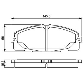 Resim Bosch 0986tb3214 On Fren Balatasi 0446526420 0446526421 446526420 