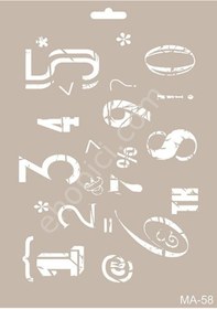 Resim Cadence Ma58 Mix Media Stencil 