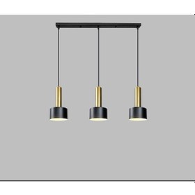 Resim Rsylight Retro Metal 3 Lü Masa Üstü Siyah Gold Dekoratif Rustik S 