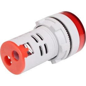 Resim Intercom AD22-22V-DC 22MM Kırmızı Mini Yuvarlak Dijital Dc Volt Ölçer 