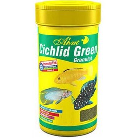 Resim AHM Cichlid Green Granulat Balık Yemi 250 ML 