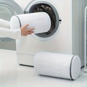 Resim Kurutma ve Çamaşır için Fermuarlı Petek Polyester File Çamaşır Torbası, Ayakkabı Torbası, Sütyen Yıkama Torbası, Spor Ayakkabılar, Koşu Ayakkabıları, Fermuarlı Çoraplar ve Sütyenler için Uygun 