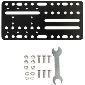 Resim Hombey Usb Freni İçin Siyah Paslanmaz Çelik Sandalye Tutucu - 21.8x10.5cm Montaj Plakası Siyah 