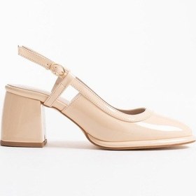 Resim Taila Açık Sarı Rugan Kadın Topuklu Ayakkabı Sarı 