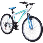 Resim Belderia Tec Titan 26 Jant 21 Vites Dağ Bisikleti 48 Cm Mavi / Yeşil Siyah - Yeşil 