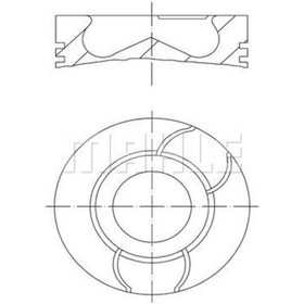 Resim MAHLE 0400320 Piston 73.70 Mm (Std) Peugeot P107 206 307 Bipper Citroen Nemo 1.4 Hdi 8V Fiesta 1.4 Tdci Dv4td Dv4c (0.40 Kisa) 0628N7 (WK247412) 