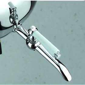 Resim Korkmaz A011 Rose Serisi Ocak Üstü Çelik Semaver Seti 5 Lt Alt 1 Lt Üst Paslanmaz Çelik Semaver-323 