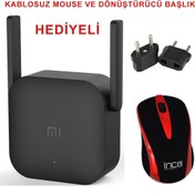 Resim Xiaomi Mi WiFi Pro 300MBPS Sinyal Güçlendirici + Kablosuz Mouse 