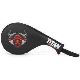 Resim Titan Sport Taekwondo, Kick Boks Ve Muay Thai Kızgın Boğa Desenli Siyah Raket Ellik 