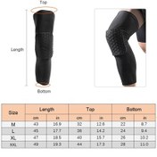 Resim Xindoker Spor Ameliyatlı Diz Koruyucu, Yorulmaz Malzeme, Basketbol Dağcılık İçin, Siyah, M Bedeni Siyah 