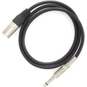 Resim Vkemall 0.5m Xlr Ana/mdi 6.35mm Trs Denge Mikrofon Kablosu - Metal Kasa, Altın Kaplama, Gürültü Engelleme, Sahne/ton Regülatörü İçin Diğer 