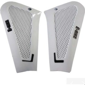 Resim Sele Altı Delikli Sağ-sol Beyaz E-bisiklet Cobra 