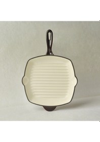 Resim Karaca Heritage Demir Döküm Emayeli Grill Tava 26 Cm Kırmızı Kırmızı 