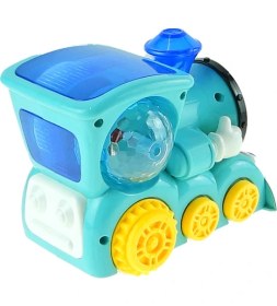 Resim Oyuncak Tren Işıklı Sesli Sevimli Lokomotif 15 cm 