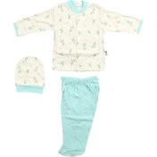 Resim Sebi Bebe Bebek Pijama Takımı Biseklet Desenli 