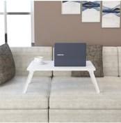 Resim EraHome Laptop Katlanır Ayaklı Sehpa Beyaz 