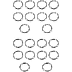 Resim Vigortrading Flyeer M4 x 30MM Paslanmaz Çelik Çemberleme Kaynaklı Yuvarlak O Yüzükler 20 Adet (Yurt Dışından) 