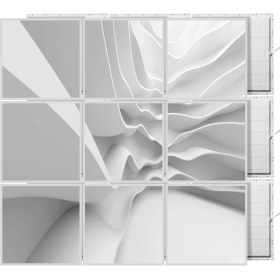 Resim Gök Panel 60 x 60 LED Panel Aydınlatma Desenli 3x3 9'lu Grup 46510624SA 