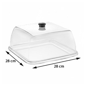 Resim GastroPlast GF-18 Polikarbon Fanus, 280x280 mm 
