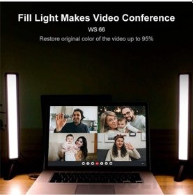 Resim Ebitda Vloglıte Ws66 Led Web Kamerası: Akış Işıklı Video Konferans, Dizüstü Pc Aydınlatması, Tripodlu 