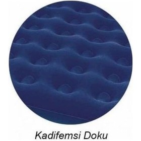 Resim Bestway Pavillo Çift Kişilik Şişme Yatak + Pompa + 2 Yastık - Lacivert 67002 BW131 
