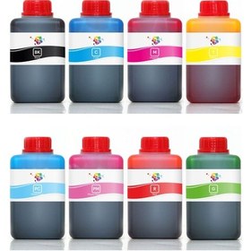 Resim QC Canon Pixma IP8500 Uyumlu Yazıcı Mürekkep Seti 500ml 8 Renk 