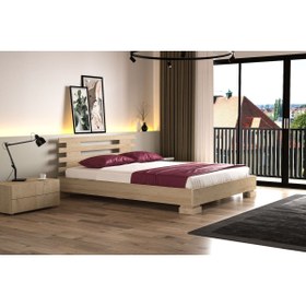 Resim YAPSA HOME MOBİLYA Yap-sa Home Sera-doğal Masif Ahşap Karyola 