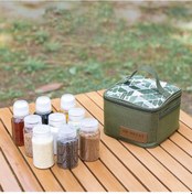 Resim Wezone Seyahat Baharat Seti - 9'lu Taşınabilir Baharatlık Çantası İle Kamp Ve Piknik İçin Çok Renkli 