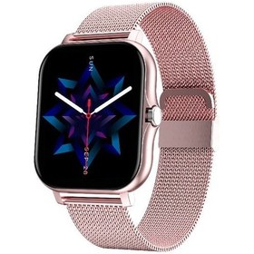 Resim Hombey GT20 Pembe Çelik Akıllı Saat (İthalatçı Garantili) 