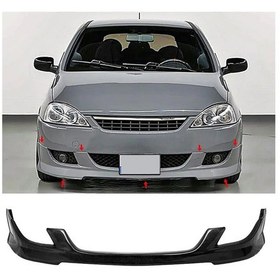 Resim Opel Corsa C Ön Ek Karlık Mat Siyah Plastik 2000 2001 2002 2003 2004 2005 2006 