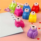 Resim 12 Parça Mini El Sanatları Delgeç Seti - Çok Yönlü Şekiller Kağıt Delgeçleri, Çeşitli Renkler, DIY Scrapbooking, Günlük Tutma ve Tebrik Süslemeleri için Taşınabilir Araçlar, Yetişkinler (14+) için Uygun, Plastik Malzeme, Tüm Sezon El Sanatları Seti 