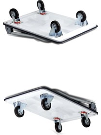 Resim MoonTech Moonshop Profesyonel Paket Ve Koli Taşıma Arabası 300 Kg AMbalajında Kapalı Kolili Ürün. 