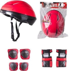 Resim Toprockstore Çocuk Kask Dizlik Dirseklik Koruyucu Set 7 Parça 
