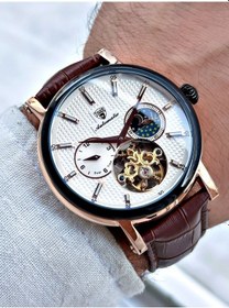 Resim Tı-597e Tıger Otomatik Çelik Erkek Saati Rose Gold 