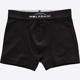 Resim Malabadi Erkek Çocuk Siyah 8 Li Paket Pamuk Elastan Boxer 208 