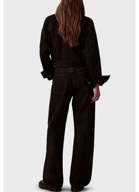 Resim Calvin Klein Bayan Kot Pantolon Lv047d713g Twm Siyah Siyah 