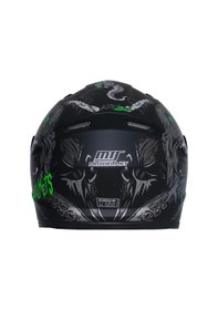 Resim Motosiklet Ve Bisiklet Mini Çocuk Kaskı Full Face Ce Sertifikalı Child Motor Kask Black Sİyah 