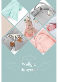 Resim Melek Kanatlı Babynest, Bebek Yatağı-pembe, İlk Yatağım, Oyuncak Barlı Bebek Yuvası 