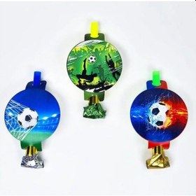 Resim Futbol Temalı Kaynana Dili, Parti Düdüğü, 6lı Paket Uzayan Parti Düdüğü,uzat Çek Düdük Diğer 