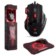Resim Everest Grup Profesyonel Işıklı Gamer Oyuncu Mouse + Mousepad Kaymaz Hassasiyet Kontrollü Gaming PrO 