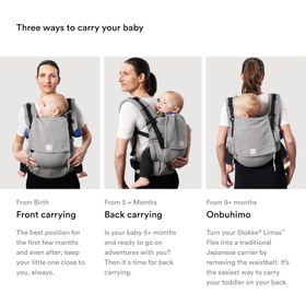 Resim Limas Flex Bebek Taşıyıcı, Tam Buckle Taşıyıcı, 3 Taşıma Pozisyonu, 1 Aydan 20 Kg'ye Kadar Güvenli 