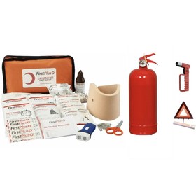 Resim Yıldırım Araç İlkyardım Trafik Seti (1 Kg Yangın Söndürme-İlkyardım Seti-Cam Kırma-Reflektör) 