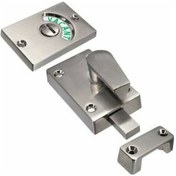 Resim Parça Doluluk Göstergeli Kapı Kilidi, Banyo Tuvalet Umumi Tuvaletler İçin Boş/etkin Sürgü Saten Nikel 