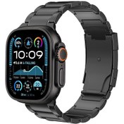 Resim Haino Teko Watch Ultra 2 Amoled Ekran WaterProof 3 Kordonlu Akıllı Saat 1Gb Hafıza Titanyum Siyah 
