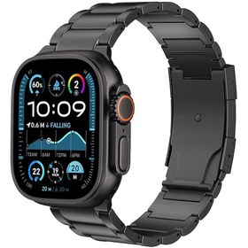 Resim Haino Teko Watch Ultra 2 Amoled Ekran WaterProof 3 Kordonlu Akıllı Saat 1Gb Hafıza Titanyum Siyah 
