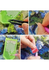 Resim 5D Sayılarla Elmas Boyama Tavus Kuşu-2 Diamond Painting Kit 