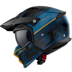 Resim AXXIS Motosiklet Kaskı Hunter SV Block C3 Mat Sarı Sport Moduler Kask Off-Road 