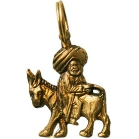 Resim Uğurlu Künyeler Pet + İnsan Aksesuarı: Nasreddin Hoca - Fırçalanmış 