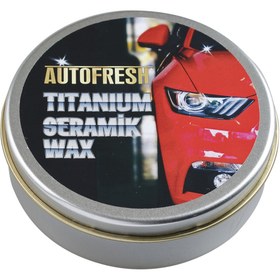 Resim AutoFresh TİTANYUM SERAMİK Uyumlu WAX ARAÇ PARLATICI CANUABA WAX 175 GRAM BEZ VE SÜNGER HEDİYELİ 