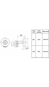Resim Anpa Duşakabin Eksantrik Rulmanı Tekeri Makarası 